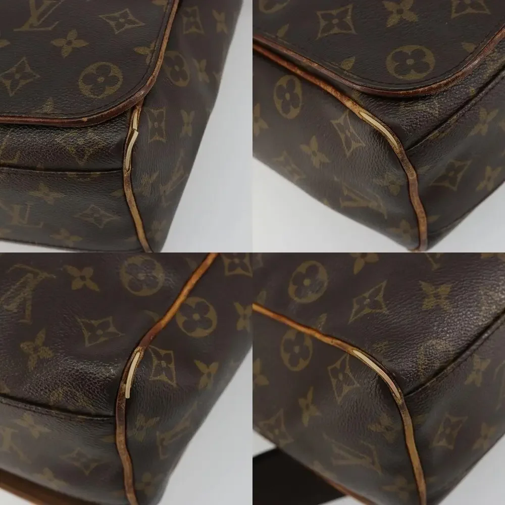 Louis Vuitton Monogram Abbesses Shoulder Bag Brown
